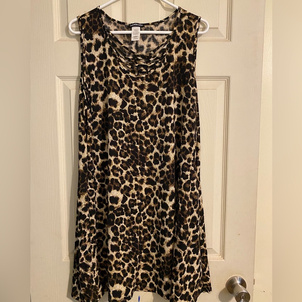 Heimish Leopard Print Tank Dress